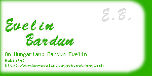 evelin bardun business card
